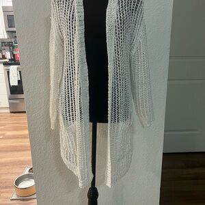Miracle Ivory Open-Knit Cardigan